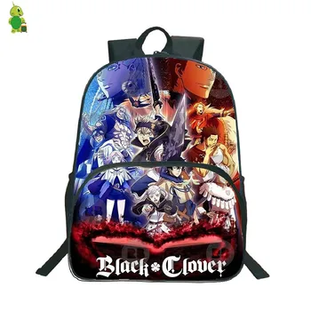 

Anime Black Clover Printed Backpack Mochila School Bags for Teenagers Women Men Large Travel Rucksack Waterproof Laptop Backpack