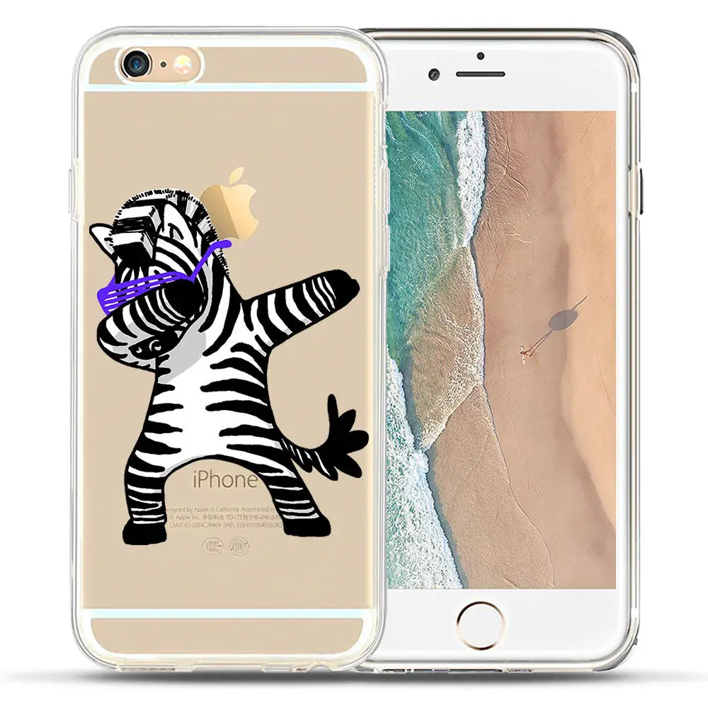 Cartoon Case For iPhone X 8 7 6 6S Plus 5 5S SE Case Silicone Cute Animal For fundas iPhone 6 6S 7 8 Plus Unicorn Cat Dog Covers