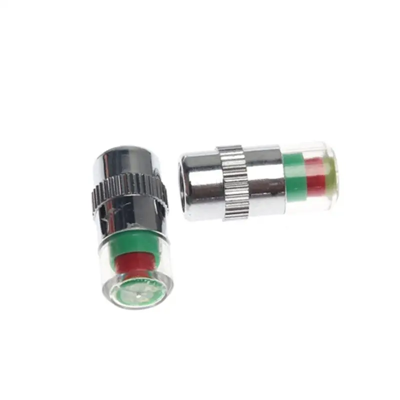 Горячая 4 шт. 36 PSI индикатор давления в шинах клапан Стволовые колпачки 3 цвета глазное предупреждение