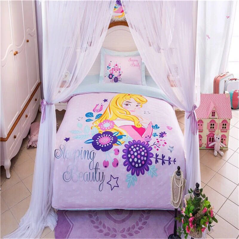 

Cartoon Girl Princess Bed Cover Bedding Set Twin Queen Duvet Cover Set Girl Gift Child Bedroom Decor