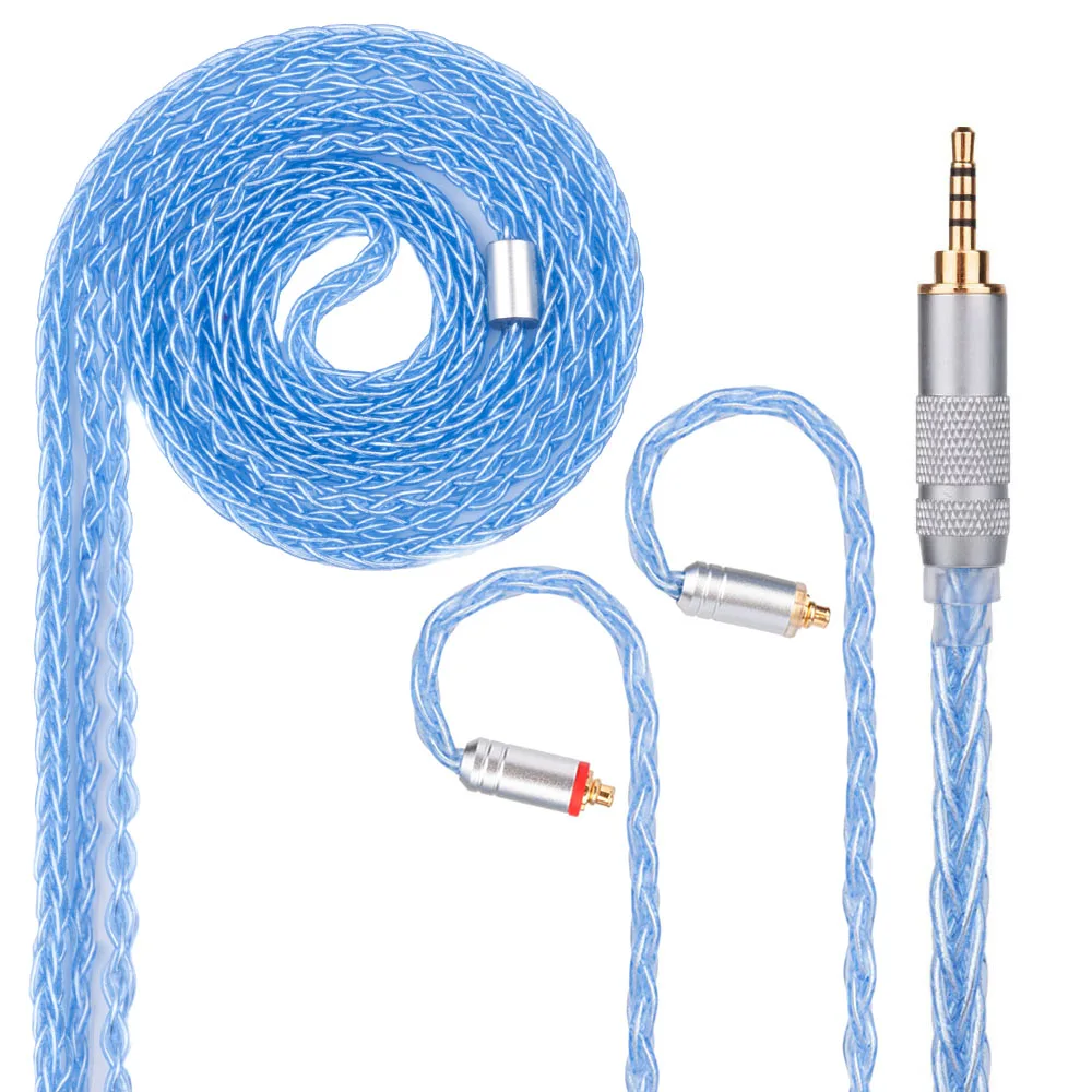 

Yinyoo 8 Core 2pin Upgrade Cable Silver Plated Cable 2.5/3.5/4.4mm Balance With MMCX Connector For QT2 A5 Magaosi K5 V20 HQ5 HQ6