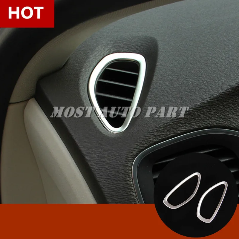 Interior Dashboard Air Vent Outlet Trim Cover 2pcs For VOLVO V40 2012