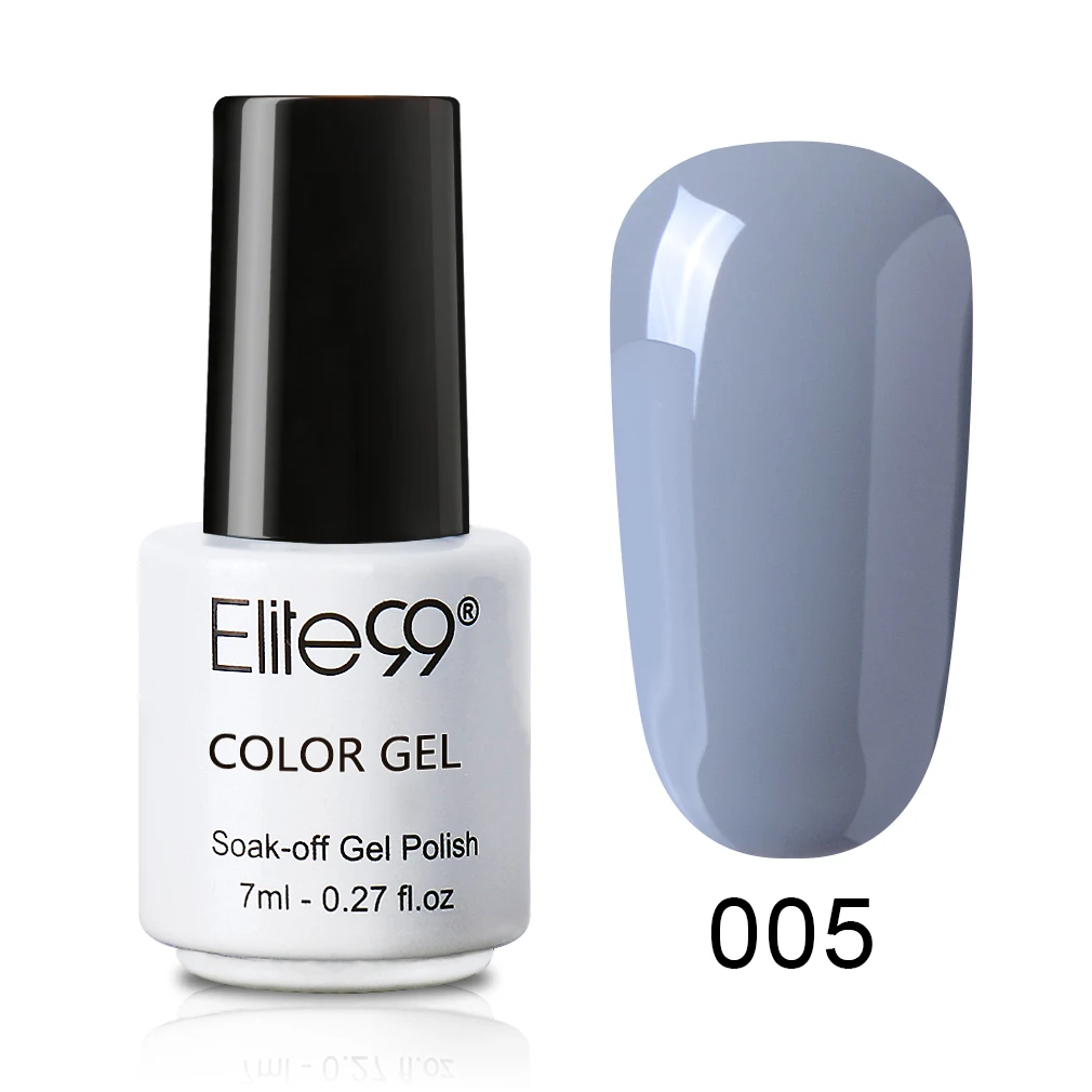 Elite99 7 мл замочить от серой серии УФ-гель для ногтей длительный лак для ногтей салон Живопись Гель-лак выбор 1 из 12 цветов - Цвет: NNH005