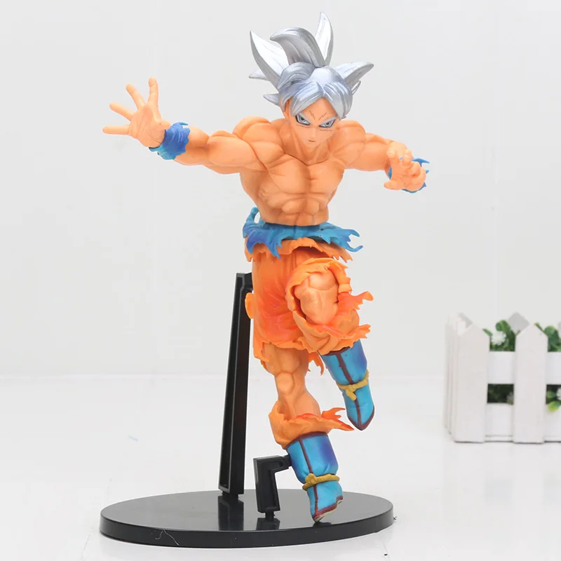 DXF dragon ball Z super sayian son Goku Ultra Instinct Goku Migatte No Gokui dragon ball серебро gokou ПВХ Фигурки игрушки - Цвет: old fly goku bag