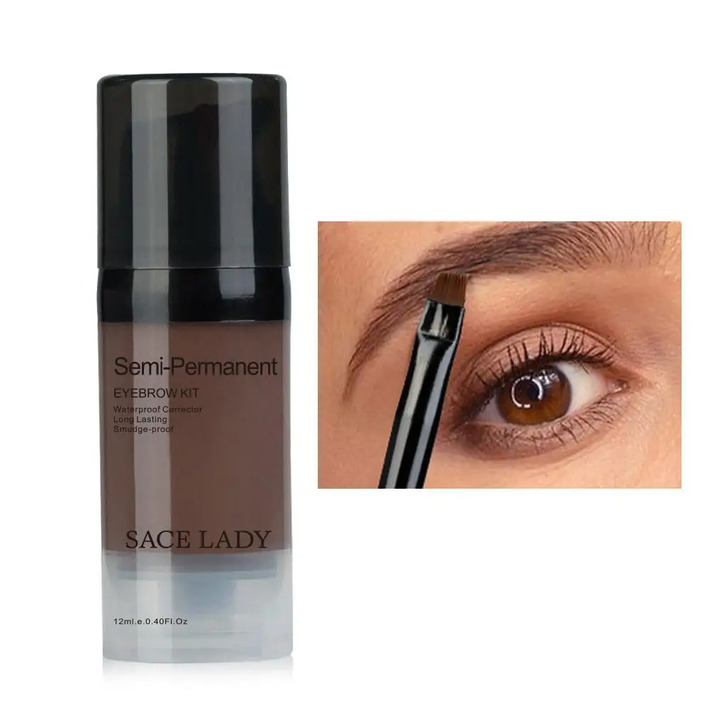 

HobbyLane Eyebrow Gel Waterproof Brush Set Eye Brow Dye Cream Make Up Paint Cosmetic Professional Eyebrow Gel 6 Colors
