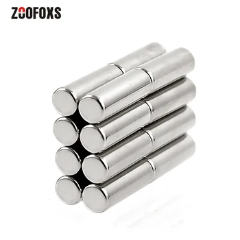 

ZOOFOXS 30pcs 3 x 10mm N35 Round Small Neodymium Magnet Rare Earth Powerful Permanet Magnets 3*10mm for Craft DIY