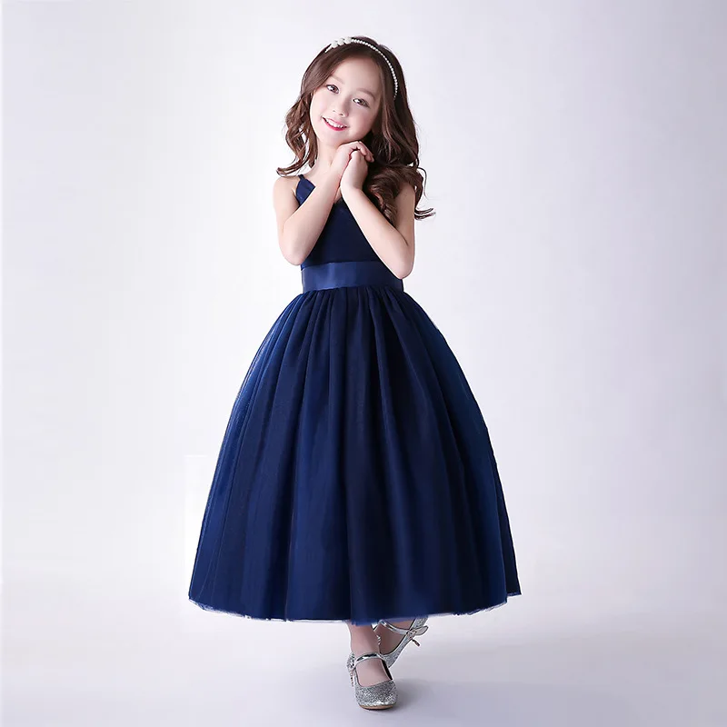 

Kids Girls Dresses Wedding Party Costume Big Girls Formal Occasion Prom Bridesmaid Event Dress Party Vestidos 4 to 16 Year 7A20A