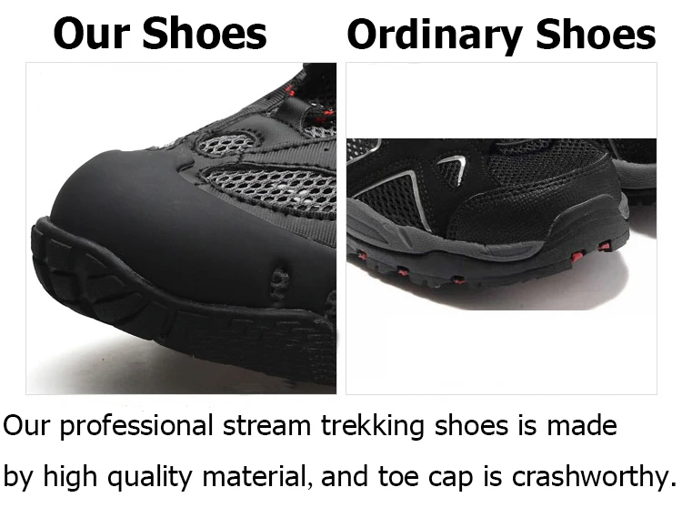 Большой Размеры летние болотных обувь быстросохнущие обувь для пляжного отдыха для Для мужчин дышащая походная водонепроницаемая обувь