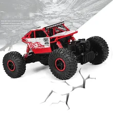 Coche Del RC 2.4G 4CH 4WD Rastreadores de Rock 4×4 de Conducción de Coches de Doble motores de Accionamiento Bigfoot Modelo de Vehículo Off-Road Coche de Control Remoto de Coches de Juguete