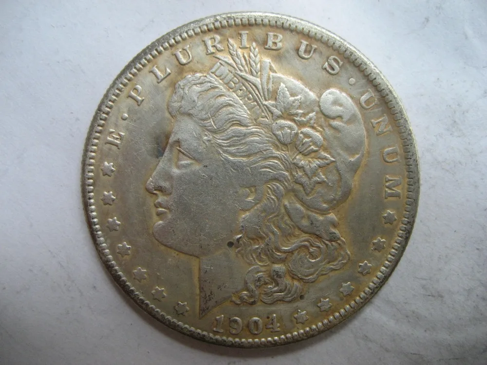 

Morgan Dollar 1904-s 90% Silver coin COPY