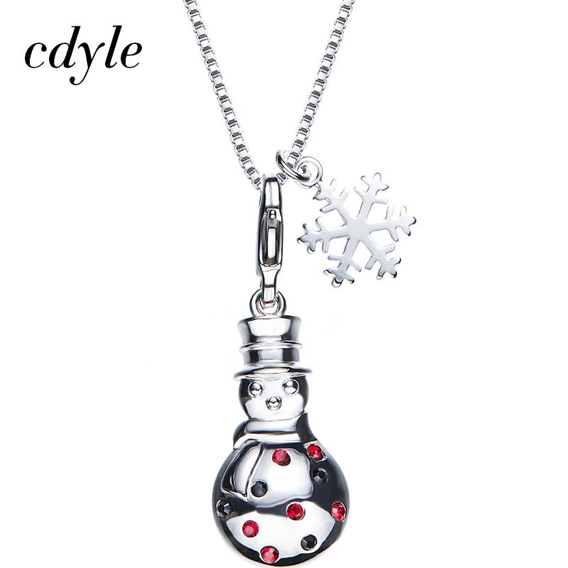 

Cdyle Christmas Gift Necklace Women Pendants Embellished with crystals Pendant Necklace