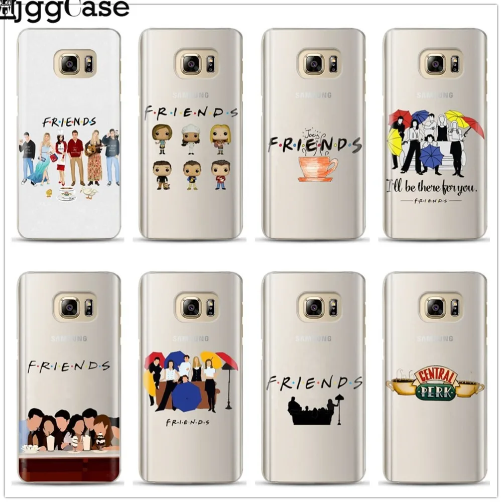 Веселый Чехол с постером для ТВ шоу Friends чехол Samsung Galaxy S6 S7 Edge S8 S9 J3 J4 J5 J6 J7 A3 A5 A6 A7 2016