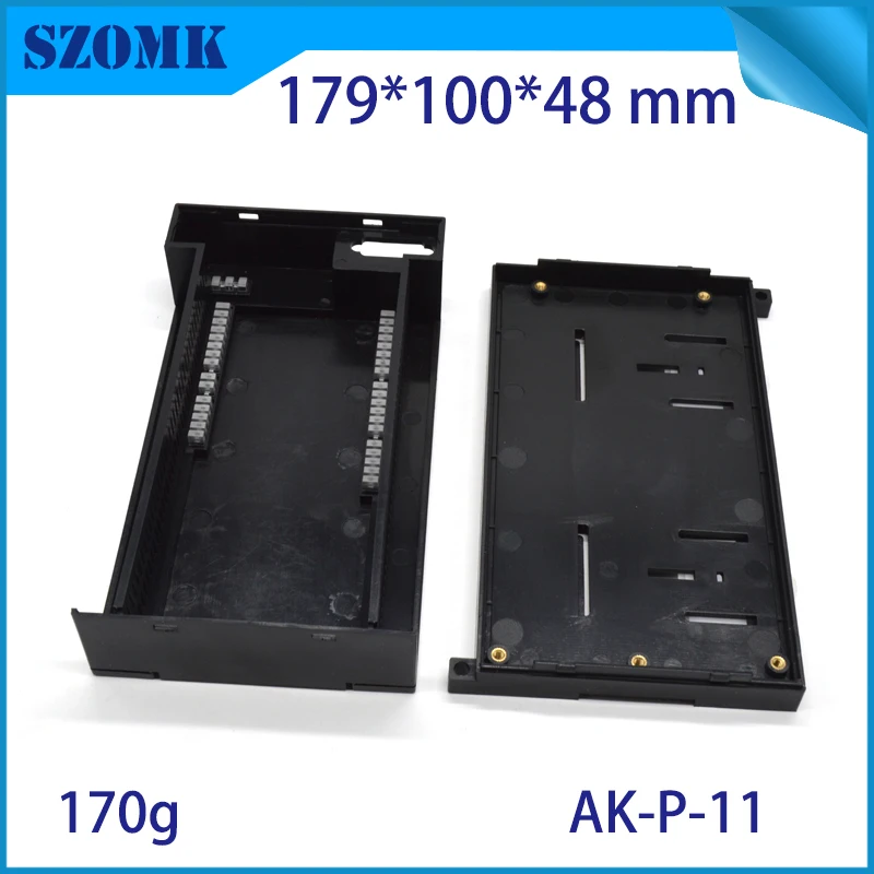 plastic din rail enclosure box junction housing abs control enclosure szomk din boxes power supply distribution box housing case (7)