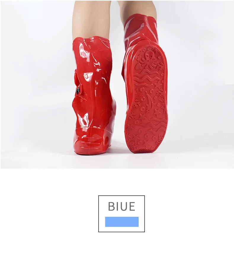 Aleafalling/женская и мужская водонепроницаемая многоразовая дождевая обувь; непромокаемые сапоги; нескользящая обувь; Уличная обувь; размеры 34-41