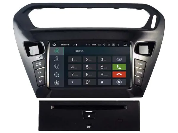 Clearance Android 8.0 CAR Audio DVD player FOR PEUGEOT 301 (2012) gps Multimedia head device unit receiver BT WIFI 4