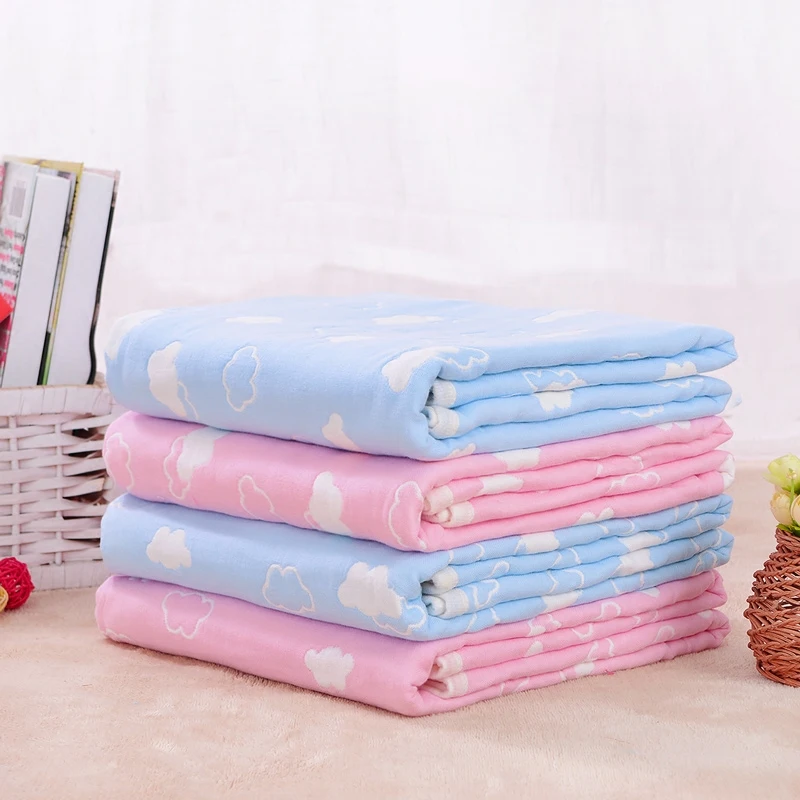 Газовое одеяло, летнее хлопковое детское летнее прохладное банное полотенце, дышащее одеяло, одеяло для детского сада