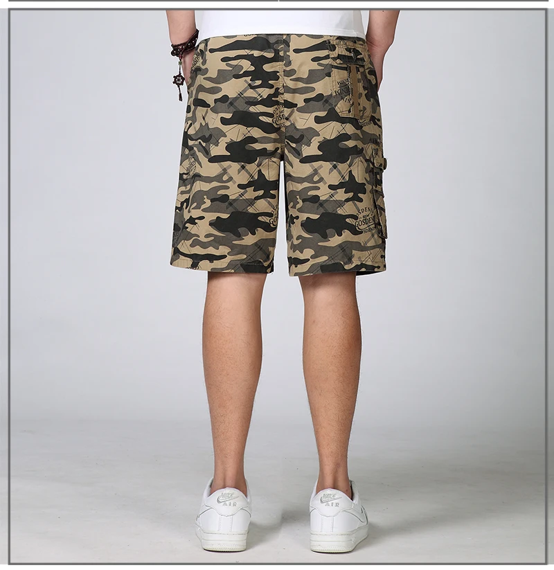 Summer Man Casual Shorts Camouflage Colour Boardshorts Men Adjustable Elastic Band Waist Short Male Leisure Bottoms 3XL 4XL (8)