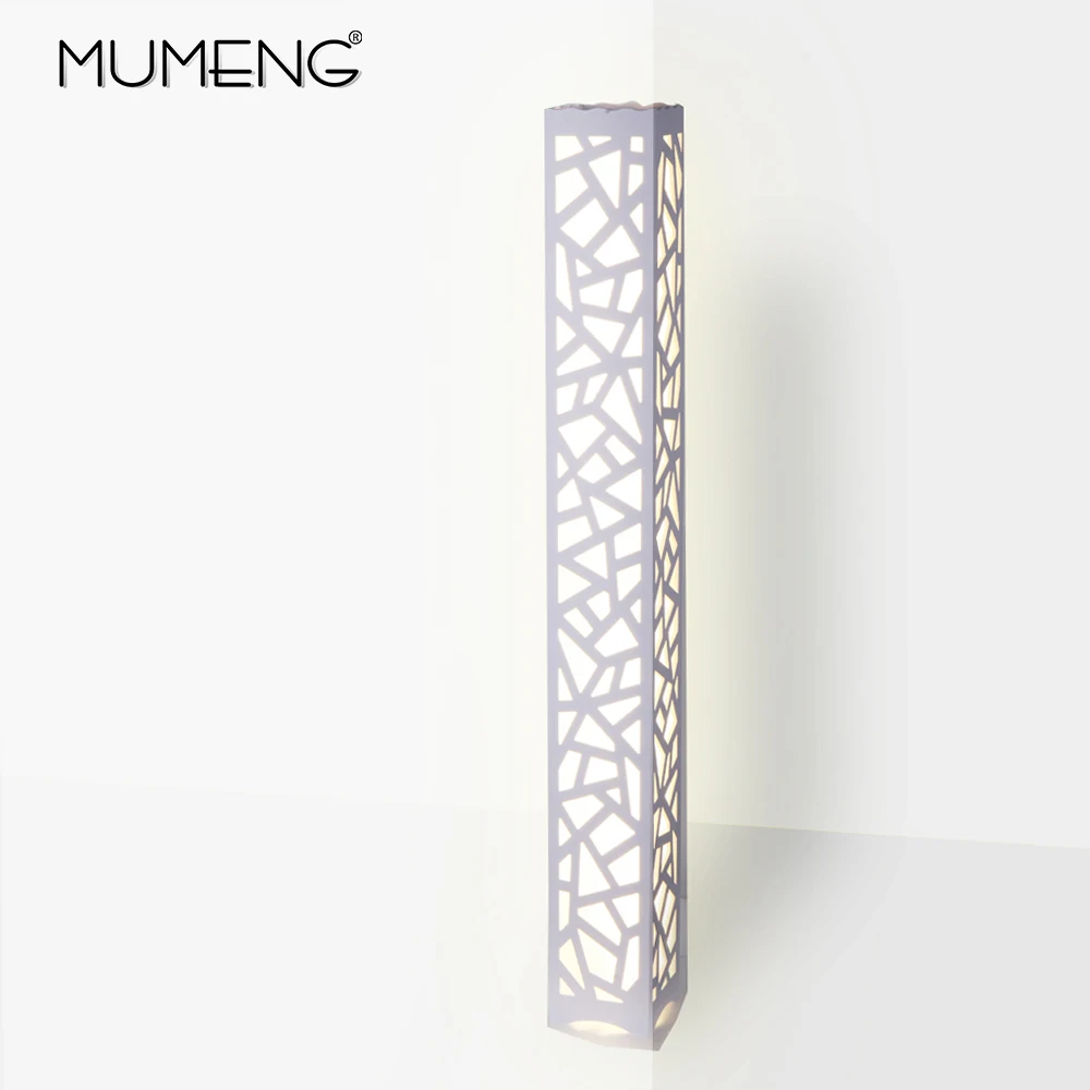 

Modern minimalist geometric pattern led floor lamp 165-240V 18W decorative lights for bedroom/bedside/living room/study room