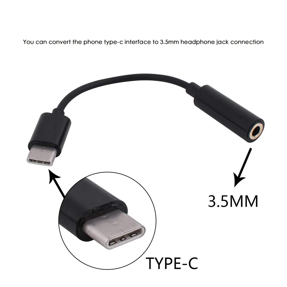 3,5 мм USB 3,1 type C адаптер для наушников, гарнитуры, акустический кабель, аудио адаптер, кабель-конвертер для xiaomi mi6, аксессуары для телефона