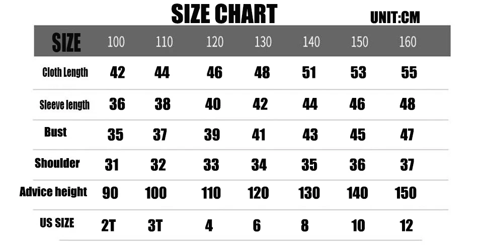 2t Waist Size Chart