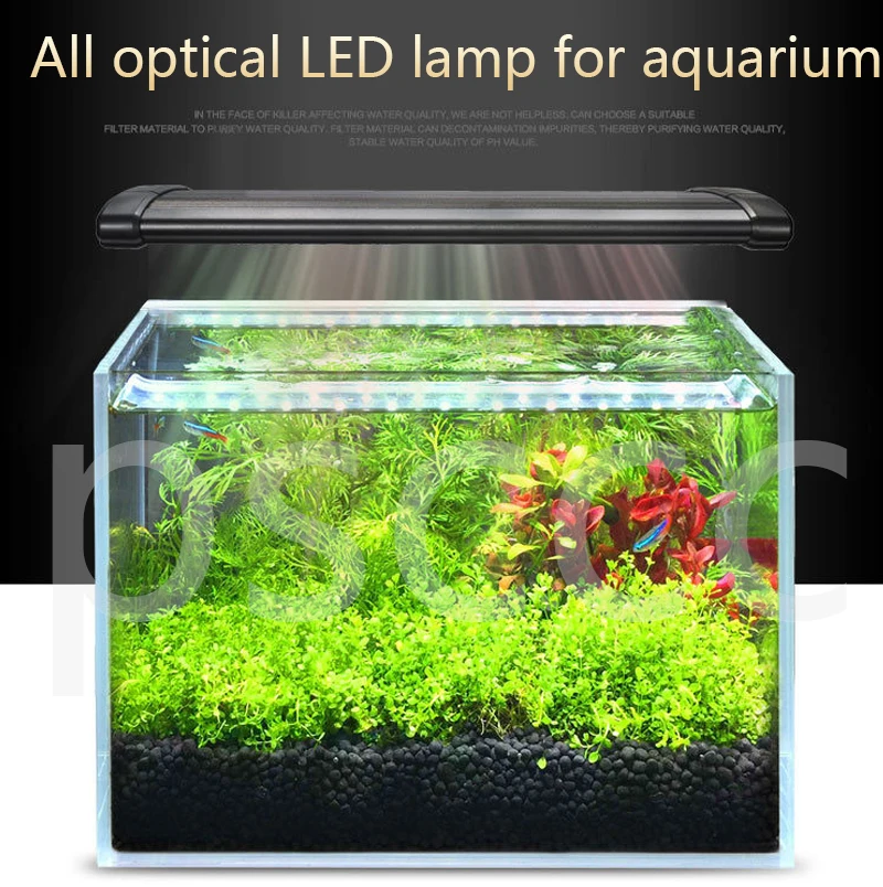 30-150 см светодиодный водонепроницаемый светильник для аквариума, полный спектр, Светодиодный прожектор для аквариума, тропический дождь, светодиодный