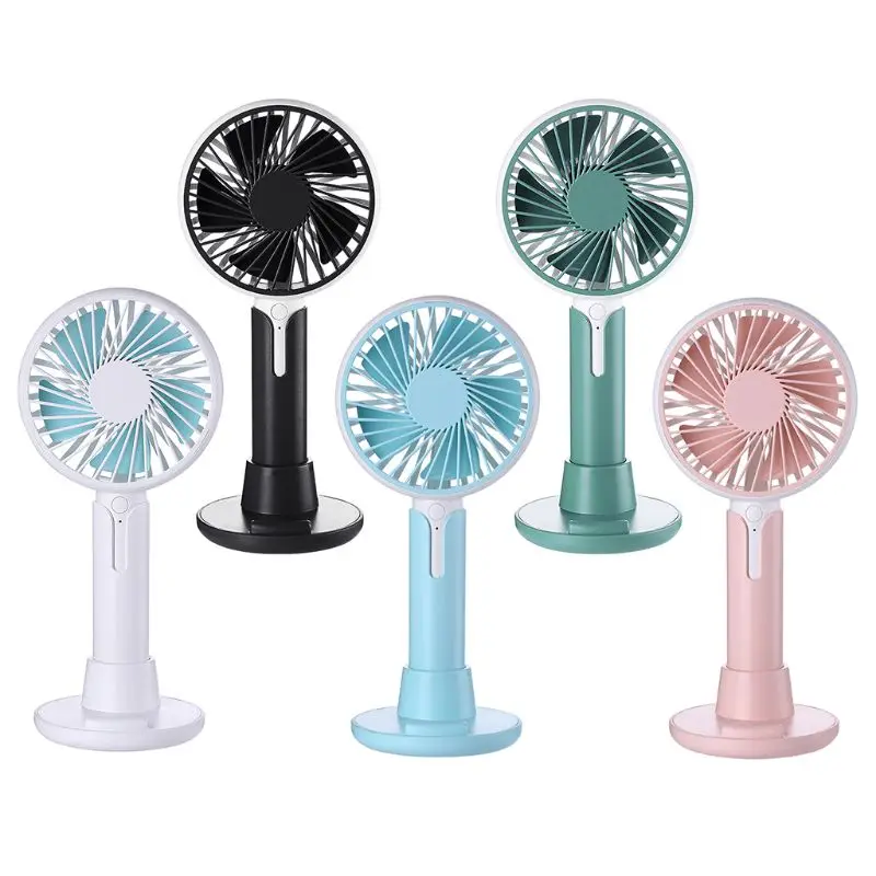 

Portable USB Fans Rechargeable Handheld Mini Fan Phone Holder Bracket