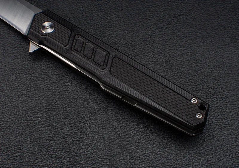 TL-J010 flip folding knife ball bearing 9Cr18mov blade G10 titanium handle outdoor camping multi-purpose hunting EDC tool