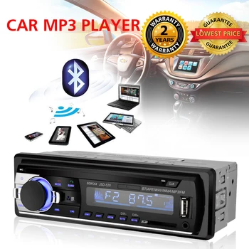

Car Radio Stereo Player Digital Bluetooth Car MP3 Player 60Wx4 FM Radio Stereo Audio USB/SD with In Dash AUX Input Autoradio