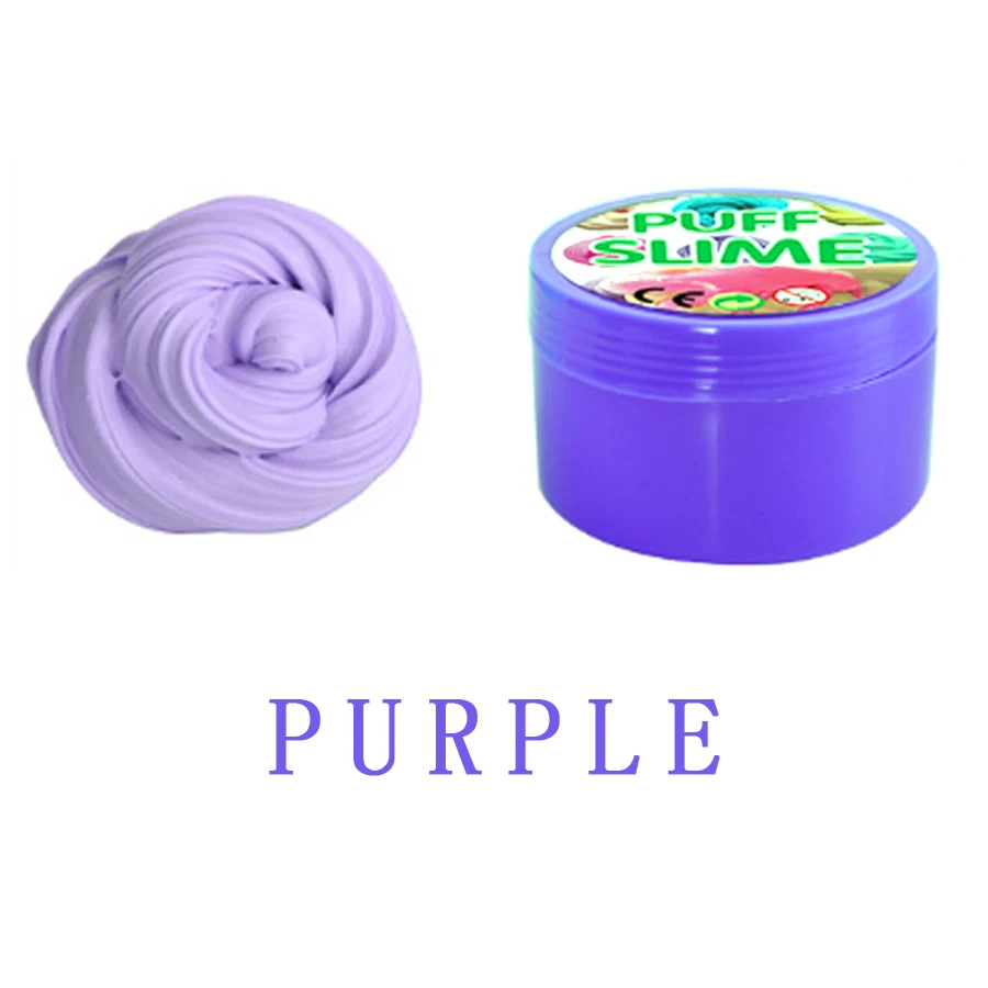 2018 Новое поступление Забавный 50 г DIY Хлопок слизь глины 3D пушистый Floam