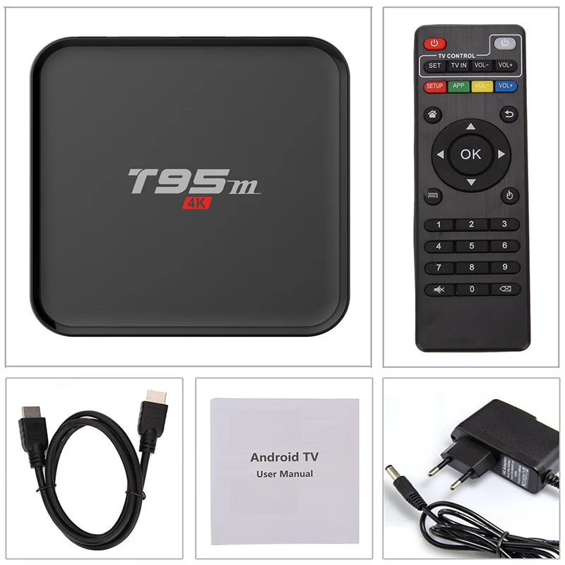 2020 Explosion T95M Android Google Интернет ТВ Box с четырехъядерным S905X 64 бит 2 ГБ 8 4 ГГц WiFi