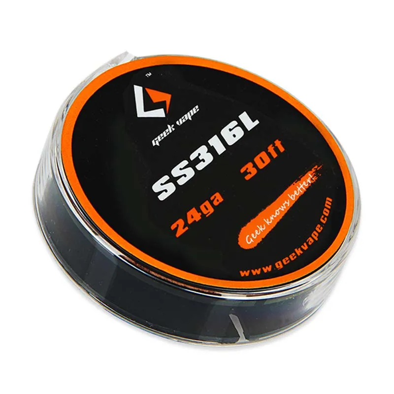 Оригинальный 10 м атомайзер GeekVape DIY SS316L ленточный провод 24GA около 32 8 футов хорошо