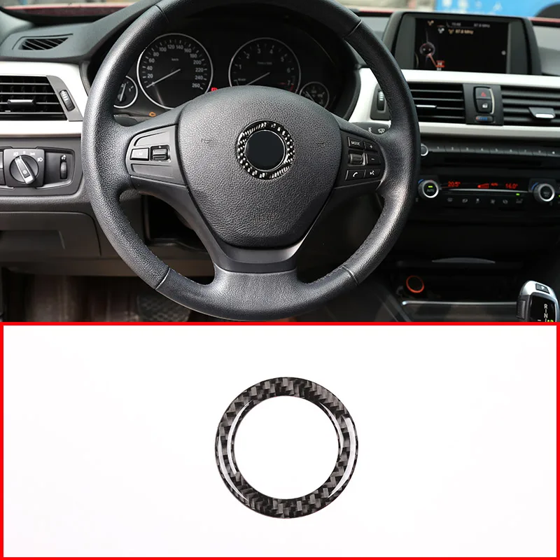 Углеродное волокно для BMW 3 4 серии F30 F32 F33 F36 2013 2019 украшение на руль автомобиля