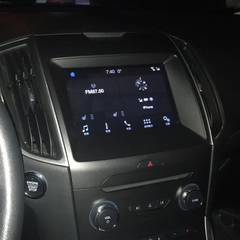 Buendeer автомобильный навигационный экран протектор для Ford Edge SE SEL ST titanium-, стеклянная пленка для Ranger XL XLT LARIAT