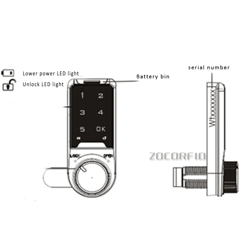 Новейшая цифровая клавиатура пароль замок без ключа с сухой Батарея Безопасности кабинет закодированный шкафчик временный или публичный