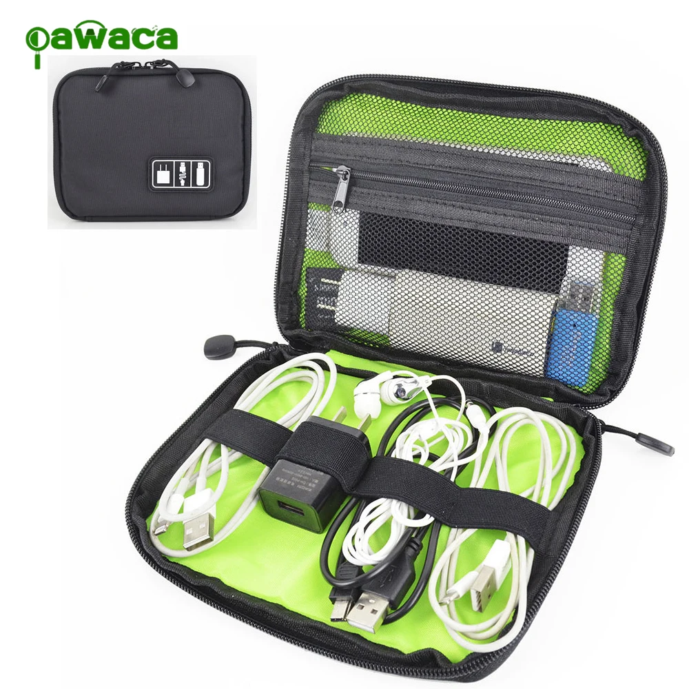 Double/One Layer Travel Electronic Digital Storage Bag Small Gadgets