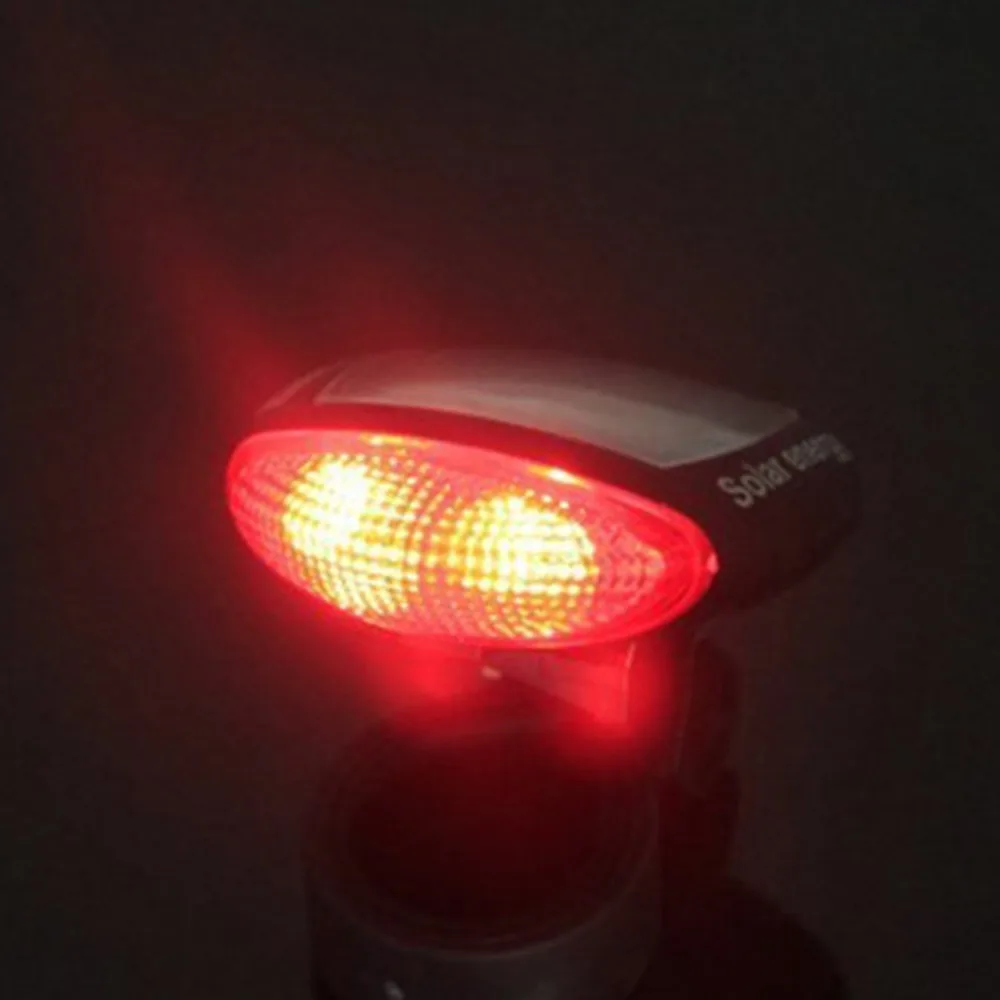 High Bright Solar Powered Bike Light Bicycle Taillight Waterproof LED Cycling Bicycle Night Safety Rear Light Back Lamp Hot Sale