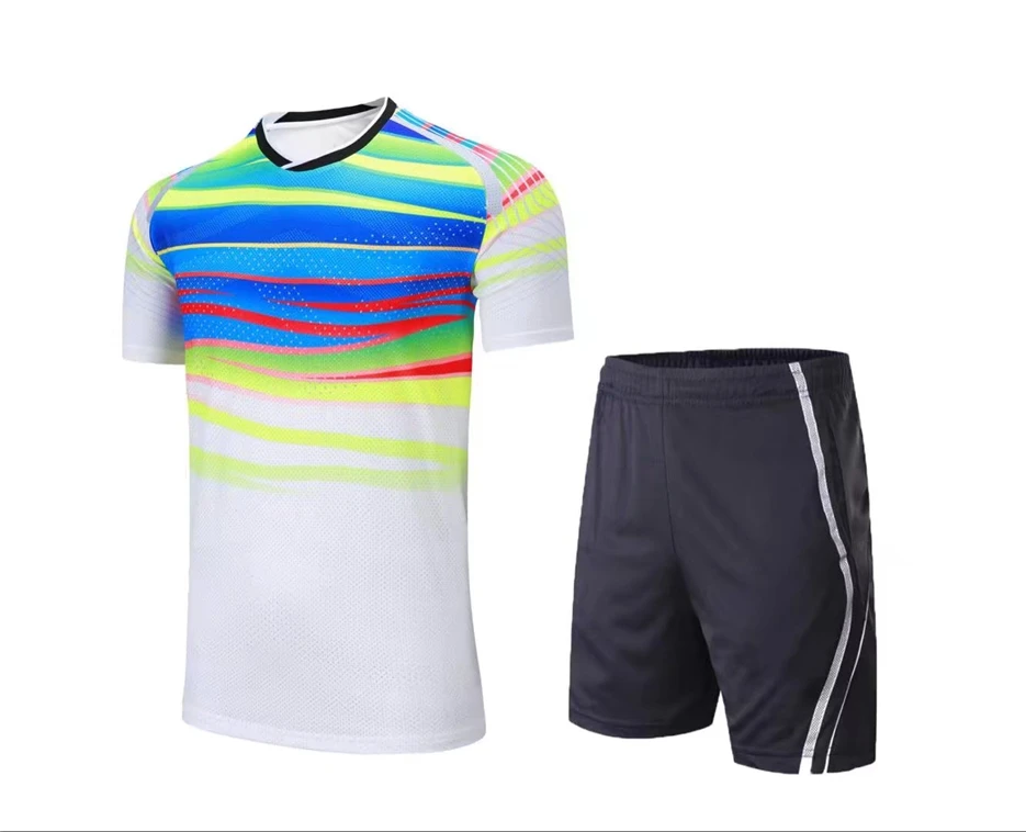 Рубашка для бадминтона+ шорты, костюм для мужчин/женщин, Спортивная футболка для бадминтона, настольного тенниса, верхняя рубашка+ шорты, костюм для бега, Спортивная рубашка