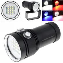 Led flashlight Bright Diving Light Underwater 100m Video Light 150W 12000LM 15 XML2 +6 Red + 6 UV LED Video Dive Flashlight Lamp цена Led flashlight Bright Diving Light Underwater 100m Video Light 150W 12000LM 15 XML2 +6 Red + 6 UV LED Video Dive Flashlight Lamp цены онлайн