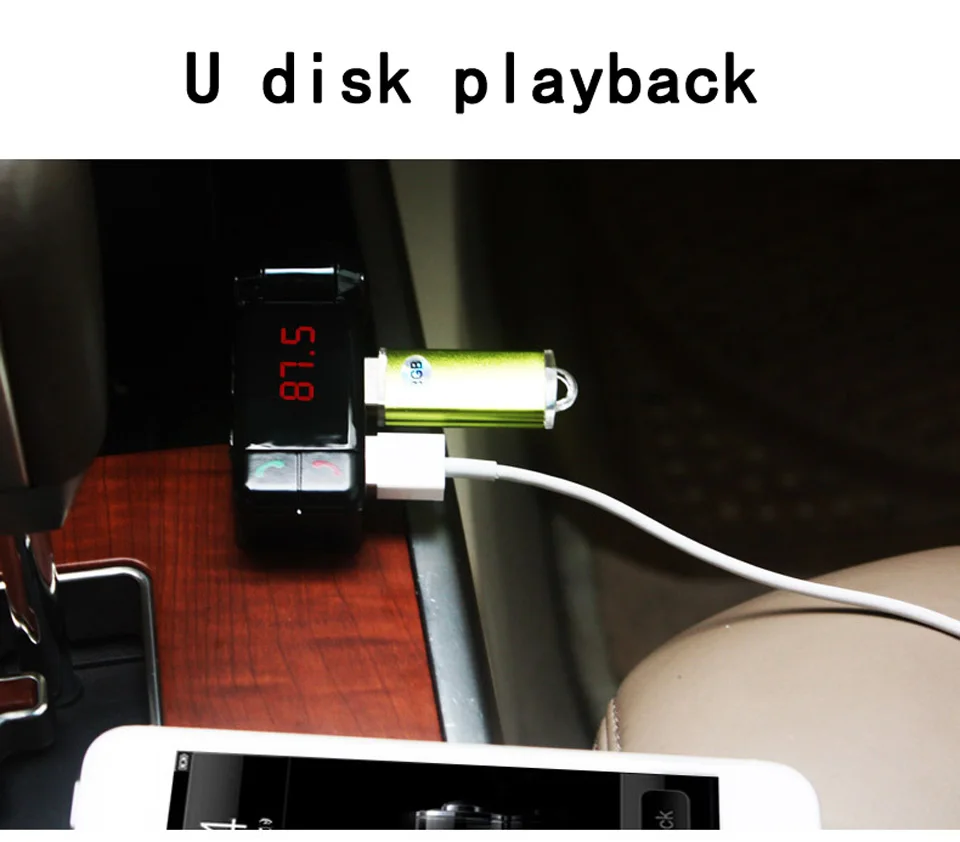 Мини-Автомобильный fm-передатчик Handsfree USB AUX Mp3 плеер FM передатчики Bluetooth автомобильный комплект модулятор светодиодный дисплей двойной USB зарядное устройство