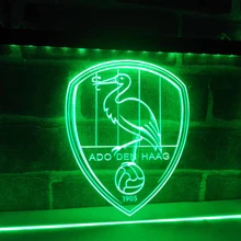 ZH002r-UMSCHWEIFE Den Haag Niederlande Fußball LED Neon Licht Zeichen