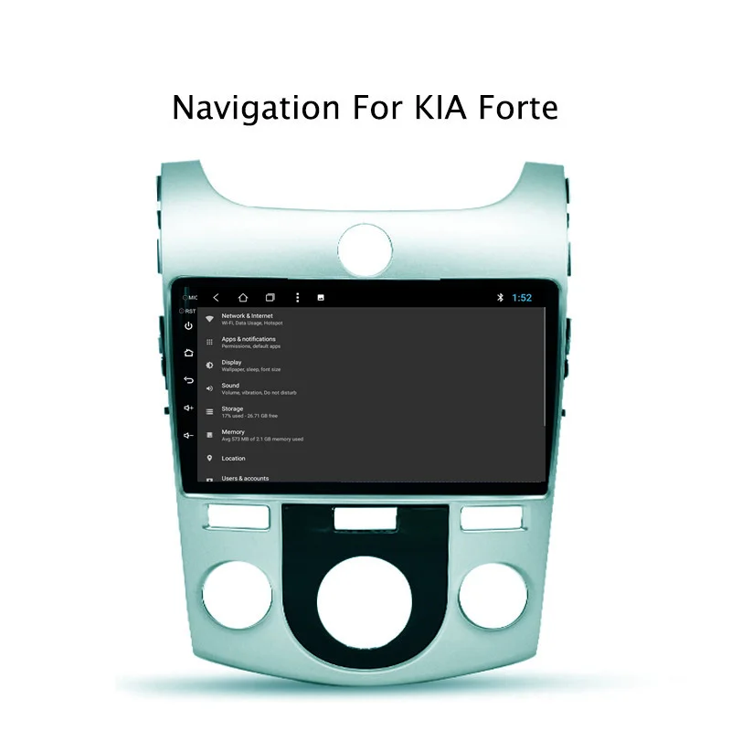 Top NAVITOPIA 9inch 2G RAM 32G ROM Android 8.1 Car DVD Multimedia GPS Navigation for Kia Forte 2009 2010 2011 2012 2013 2014-2017 6