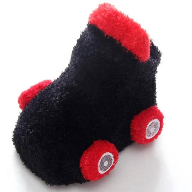 New autumn/winter cartoon car baby socks non-slip glue baby's toddler socks warm socks 3
