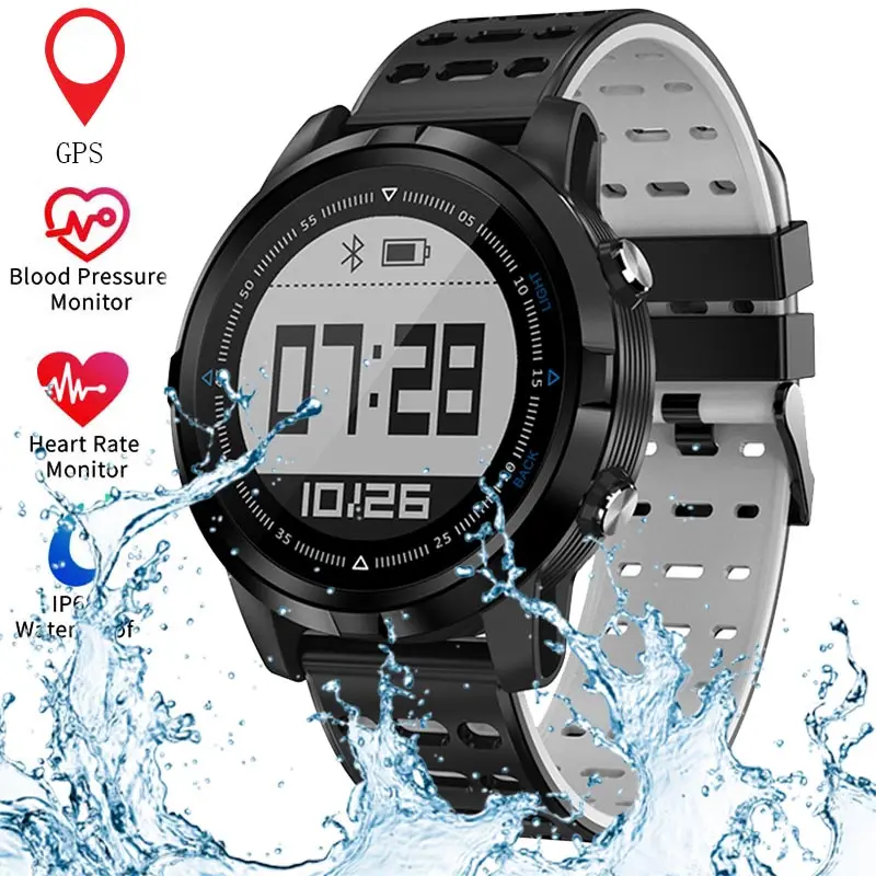

Bluetooth GPS Smart Watch Men Women Heart Rate Monitor Running Pedometer IP68 Waterproof Sports Watch For Android IOS Smartwatch
