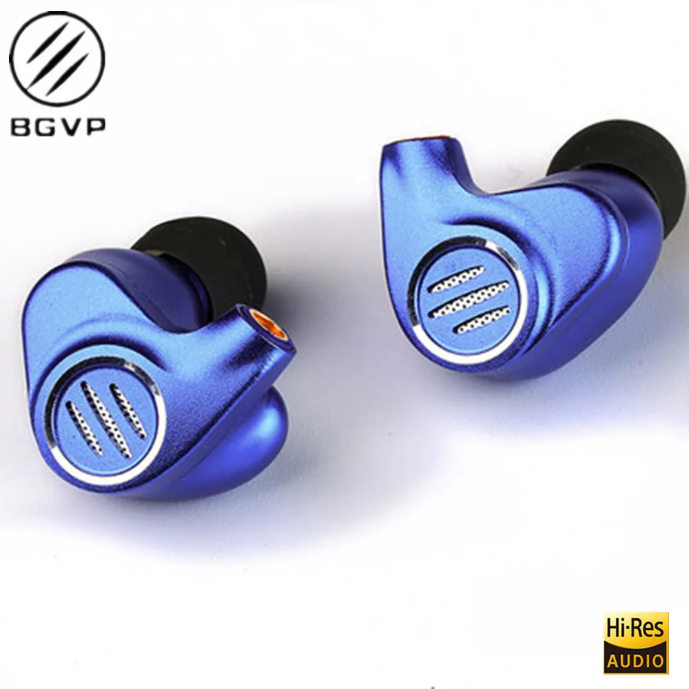 Наушники вкладыши BGVP DMS 1DD + 6BA гибридные Hi Fi мониторы IEM металлические