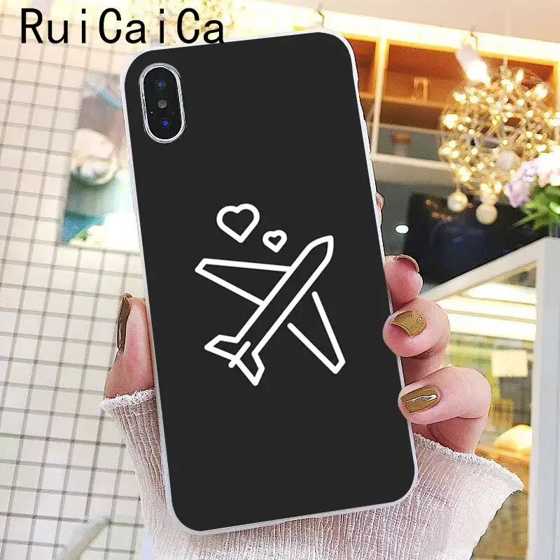 Ruicaica Мультфильм Воздушный самолет новинка чехол для телефона Fundas для iPhone 8 7 6 6S Plus X XS MAX 5 5S SE XR 10 Чехол - Цвет: A14