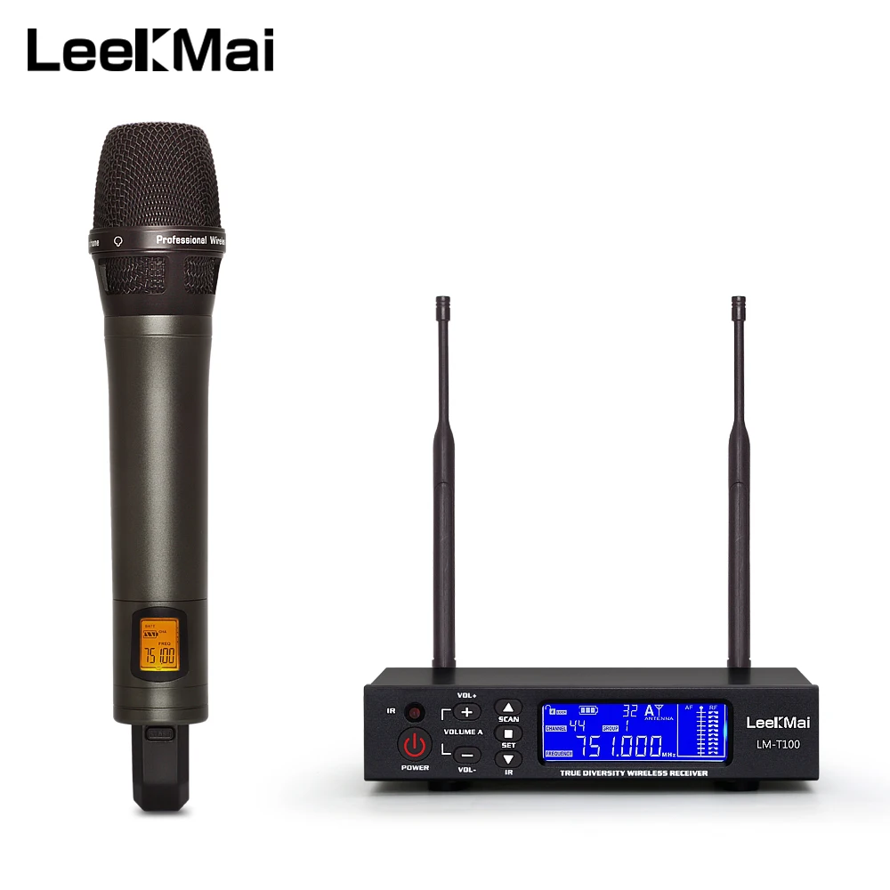 LM T100 UHF True Diversity Single Metal Handheld Wireless Microphone