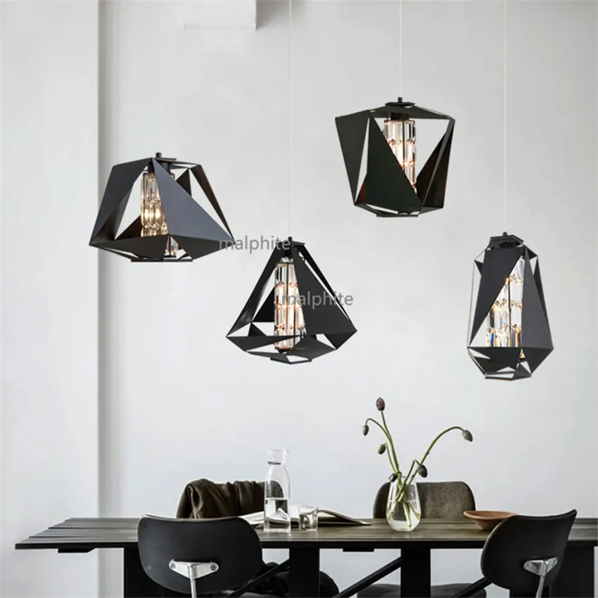 

Nordic Fashion Devised LED Pendant Lamp Modern Creative Home Decor Lighting Light Fixture Clothing Shop Simple Pendant Lights
