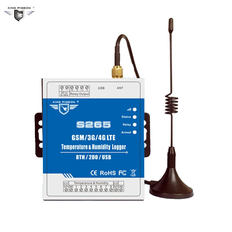 S265 регистратор данных сигнализации 2 г/3g/4 г Температура влажность GSM контроллер удаленного SMS/вызова охранной сигнализации Системы IOS