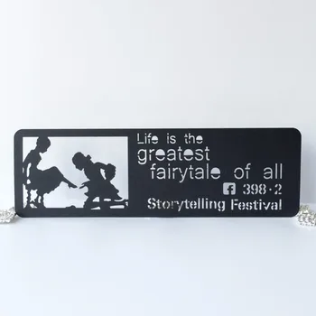 

100pcs/pack Free Shipping Black Paper Bookmark Cartoon Person Bookmark Promotional Gift Stationery Film Bookmark