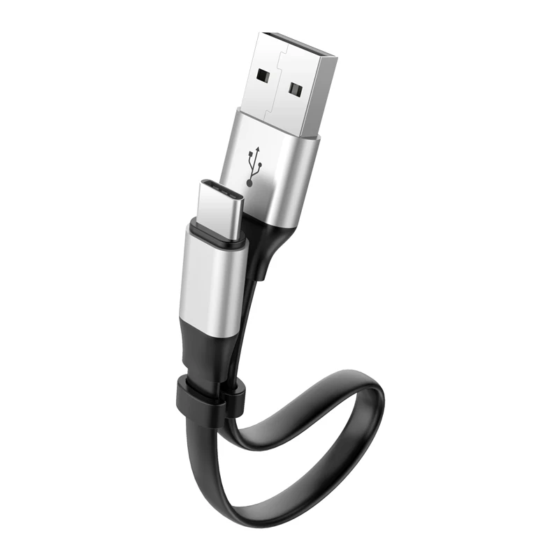 Короткий кабель usb type-c для быстрой зарядки samsung galaxy s9 s8 huawei P20 mate 20 xiaomi 9 usb c зарядный кабель 20 см 5A 3A Android - Цвет: 3A Silver